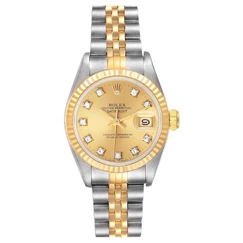 rolex ladies datejust gold watch